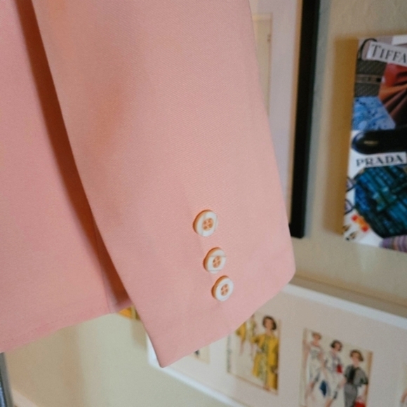Vintage‎ - Sunshine Alley Peach Dagger Collar Blazer - Picture 5 of 7